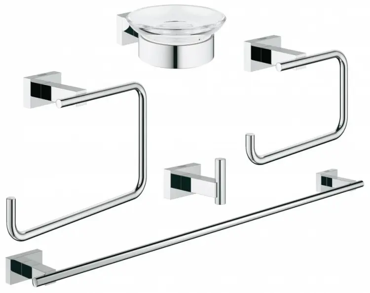 Grohe набор держателей Essentials Cube 40758001 5 шт, металл купить,NaN