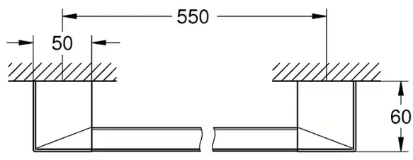 Grohe держатель Selection Cube, хром (40807000) 1 шт, металл купить,NaN