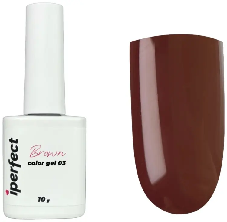Iperfect гель-лак Brown color gel 03 камуфлирующее 10 мл купить,NaN