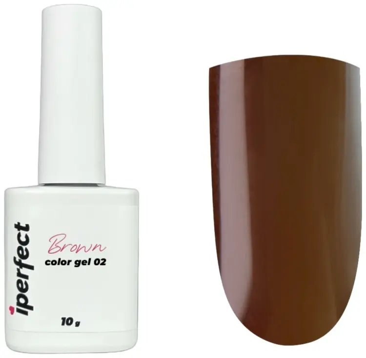 Iperfect гель-лак Brown color gel 02 камуфлирующее 10 мл купить,NaN