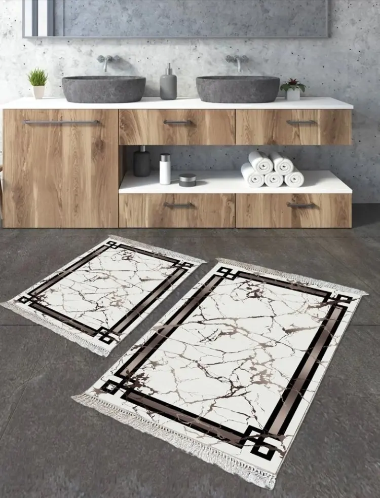 LifeGoods.kz комплект ковриков LG48387 120x80 см, микрофибра, полиэстер купить,NaN