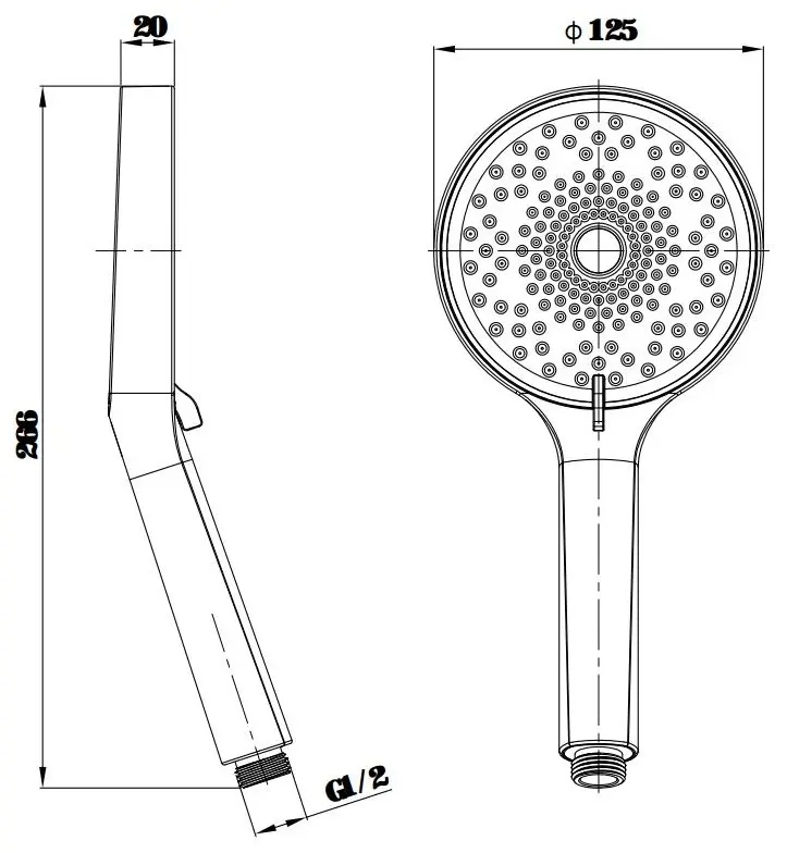 ESKO лейка для душа (без шланга) SSP120, абс-пластик купить,NaN