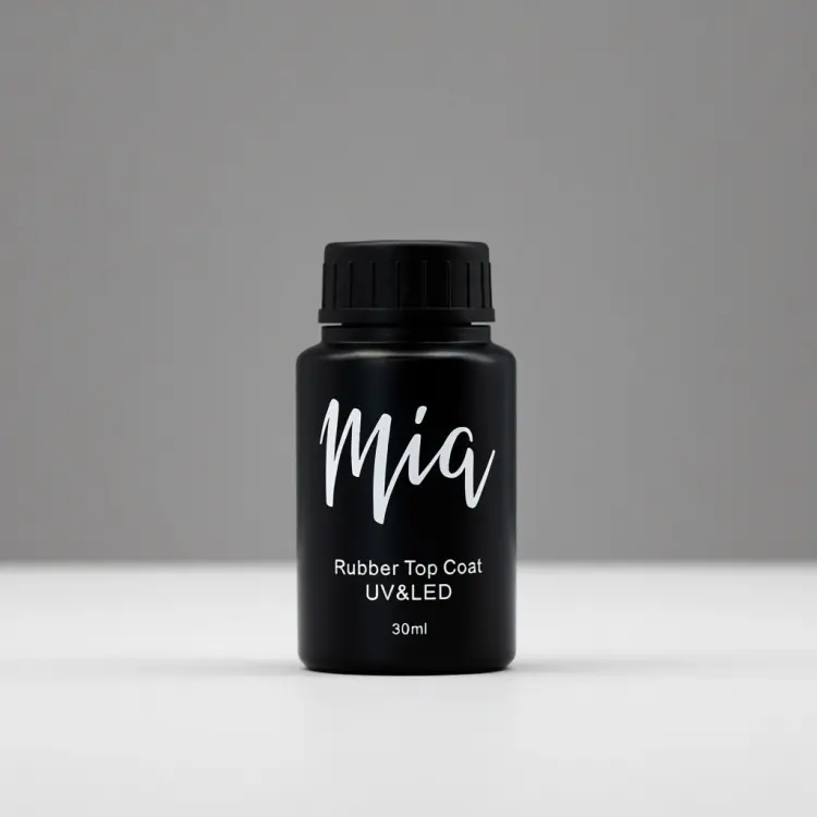 Mia верхнее покрытие Rubber Top coat Clear глянцевое 30 мл купить,NaN
