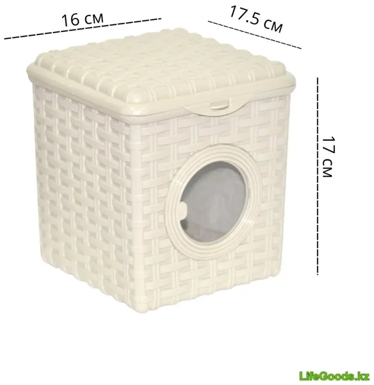 LifeGoods.kz контейнер универсальный 17.5x16x17 см, пластик купить,NaN