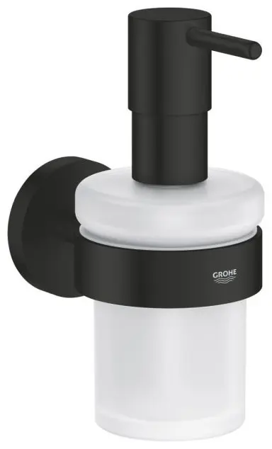 Дозатор для жидкого мыла Grohe 223777549 Дозатор жидкого мыла с держателем GROHE Essentials, матовый чёрный (1022572430) купить,NaN