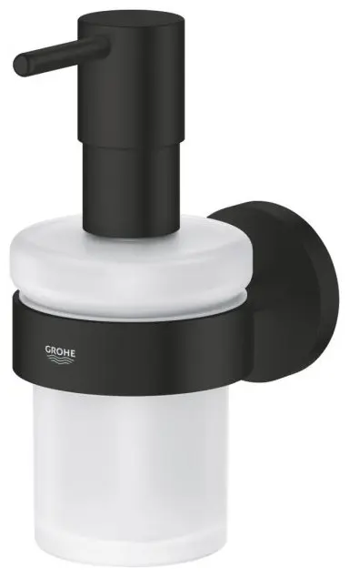 Дозатор для жидкого мыла Grohe 223777549 Дозатор жидкого мыла с держателем GROHE Essentials, матовый чёрный (1022572430) купить,NaN