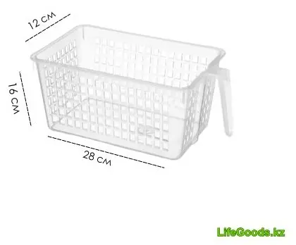 LifeGoods.kz ящик универсальный 28x16x12 см, пластик купить,NaN