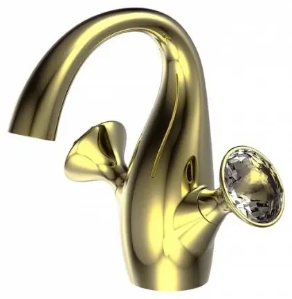 Смеситель для раковины (умывальника) BRAVAT Swan F14287G, двухзахватный купить,718200