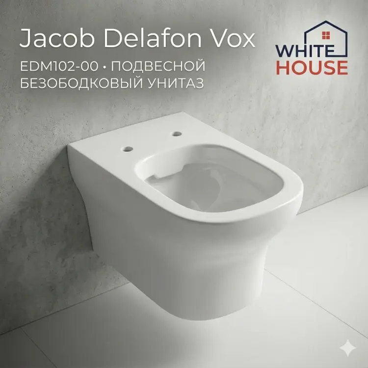 Чаша унитаза Jacob Delafon White House Vox EDM102-00, санфарфор купить,NaN