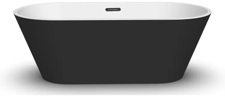 Ванна овальная Appolo Skysea-T 1700 black 168x80 см, акрил купить,NaN