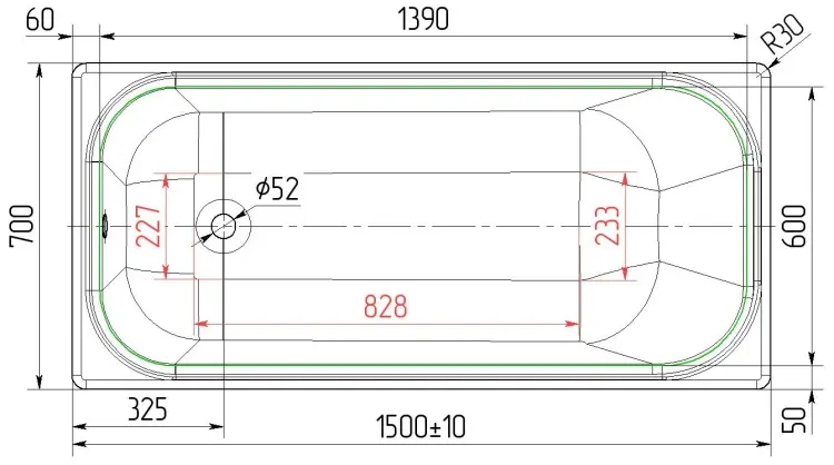 Ванна Универсал Ностальжи-У 150x70 см, чугун купить,NaN