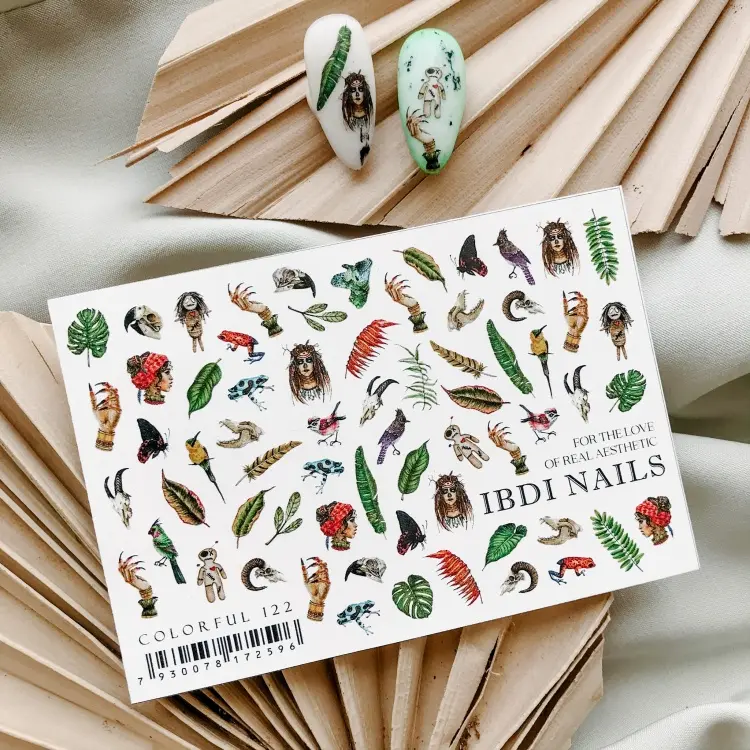IBDI Nails слайдеры Colorful 122 1 шт купить,NaN