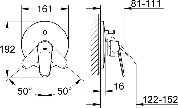 Смеситель для ванны Grohe 19548002 Eurodisc Cosmopolitan, однозахватный купить,NaN