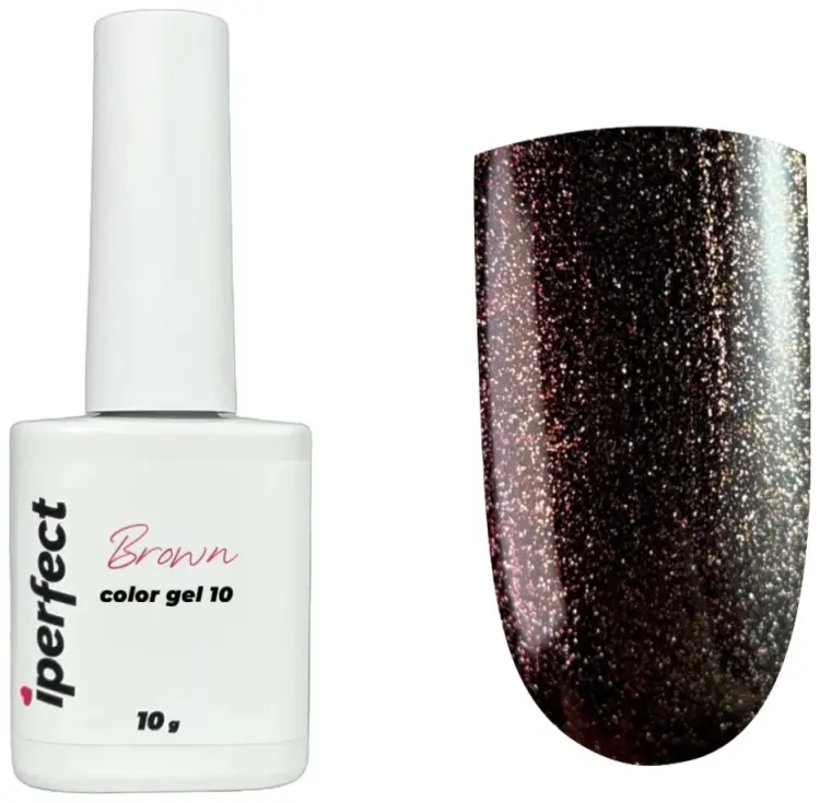 Iperfect гель-лак Brown color gel 10 камуфлирующее 10 мл купить,NaN