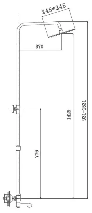 Haiba душевая стойка HB 2422 купить,NaN