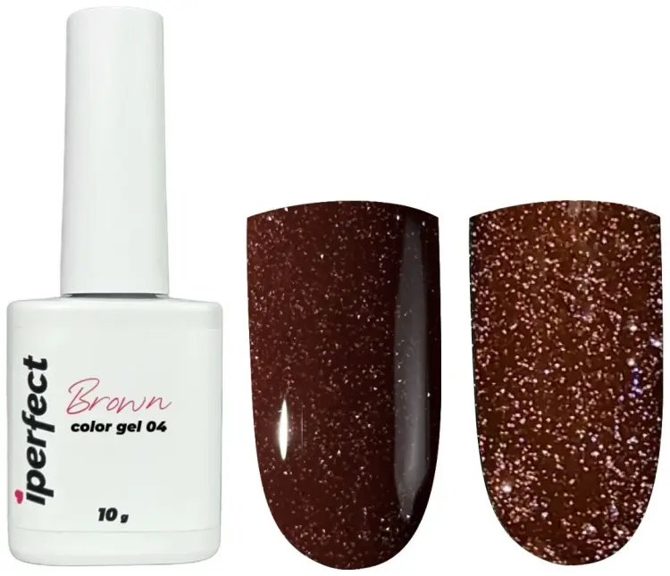 Iperfect гель-лак Brown color gel 04 камуфлирующее 10 мл купить,NaN
