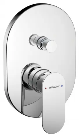 Смеситель для душа BRAVAT Joyful F9428563CP-01-ENG, латунь, цвет серебряный купить,NaN