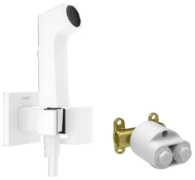 Hansgrohe гигиенический душ E 1 jet EcoSmart+ с монтажной частью (29233700), абс-пластик купить,NaN