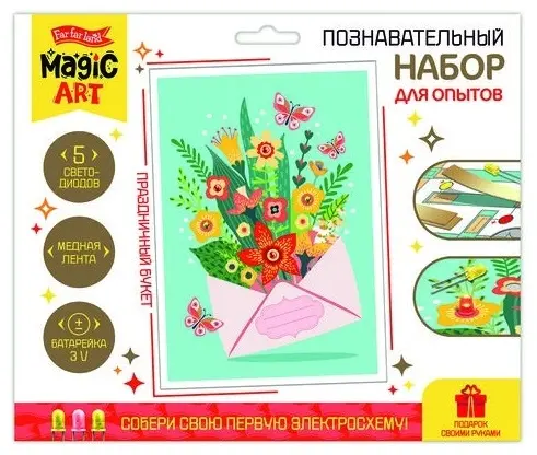 Опыты с электричеством Десятое Королевство Праздничный букет с электросхемой купить,NaN