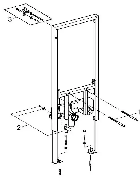 Инсталляция Grohe Rapid SL для биде 38553001
