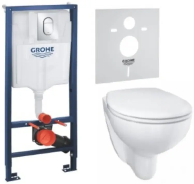 Grohe унитаз с инсталляцией 36500000 Bau Ceramic, санкерамика