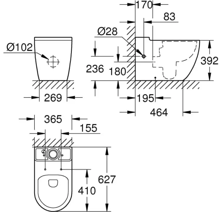 Grohe унитаз 39910000, санфарфор купить,NaN