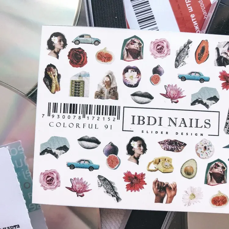 IBDI Nails слайдеры COLORFUL 091 1 шт купить,NaN