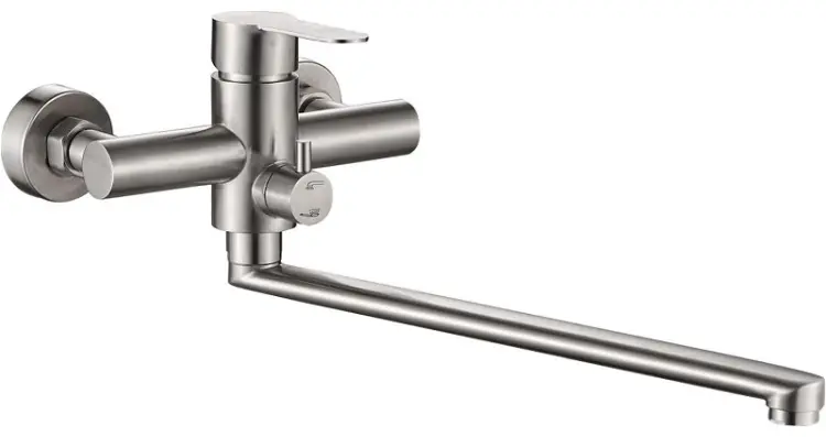 Смеситель для ванны Haiba HB22801, латунь, цвет стальной купить,NaN