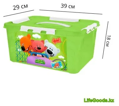 LifeGoods.kz контейнер универсальный 39x29x18 см, пластик купить,NaN