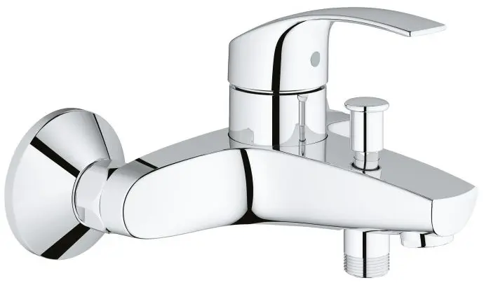 Смеситель для ванны Grohe EuroSmart New 33300002, латунь, цвет серебристый купить,NaN