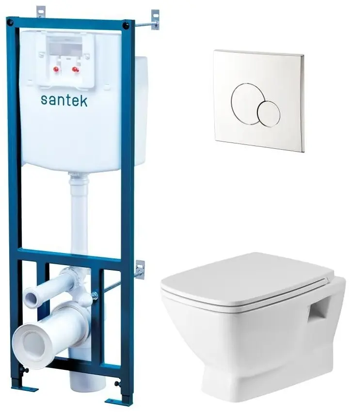 Santek унитаз с инсталляцией 1WH501572, санфаянс купить,NaN