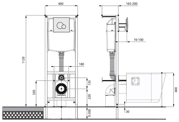 Santek унитаз с инсталляцией 1WH501572, санфаянс купить,NaN