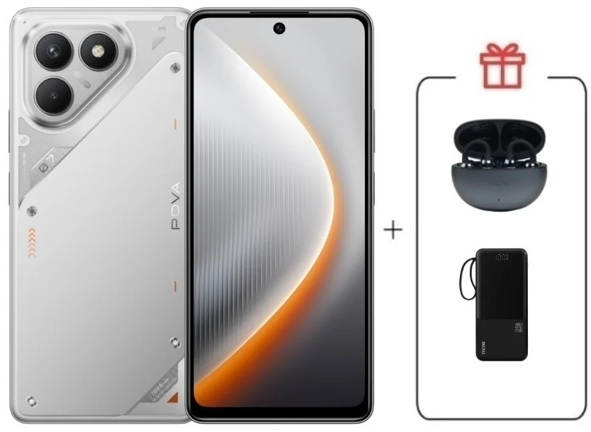 Смартфон Tecno Pova 7 Neo 8/128GB Magic Silver + подарок купить,NaN