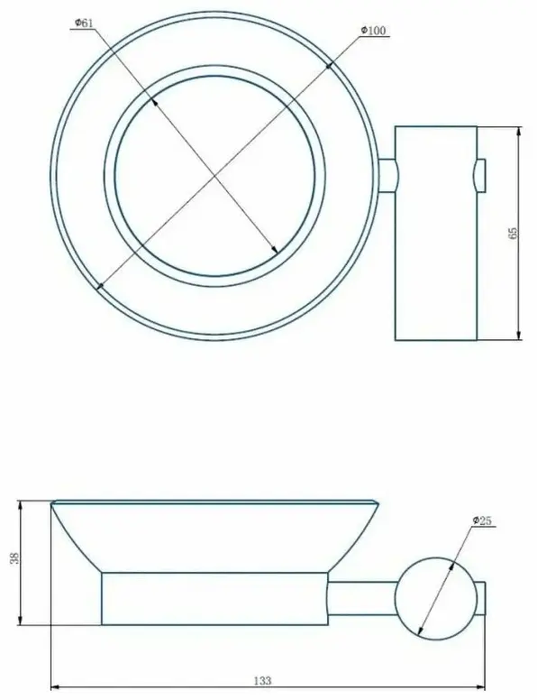 Haiba мыльница HB8402-4 1 шт, стекло, нержавеющая сталь, металл купить,NaN