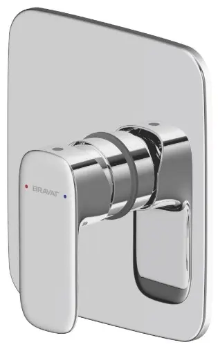 Смеситель для душа BRAVAT Aori PB8421454CP-ENG, латунь, цвет серебряный купить,NaN