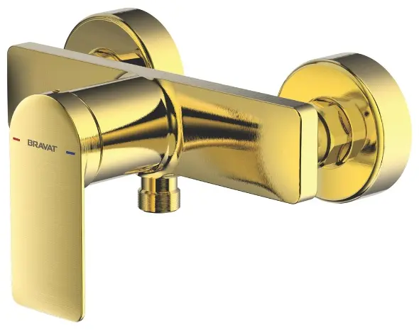 Смеситель для душа BRAVAT Eddie матовое золото F9369402RBG-01-ENG, латунь, цвет золотистый купить,NaN