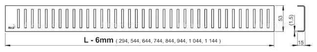 Alcaplast трап APZ104-850 (85х6 см) купить,NaN