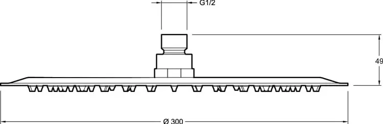 Jacob Delafon верхний душ White House Jacob Delafon Metro E26600-BL, металл купить,NaN