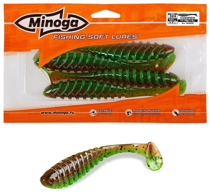 Мягкая приманка Minoga Приманка Cooper 5,0 (4шт) цвет 226 4 шт купить,NaN