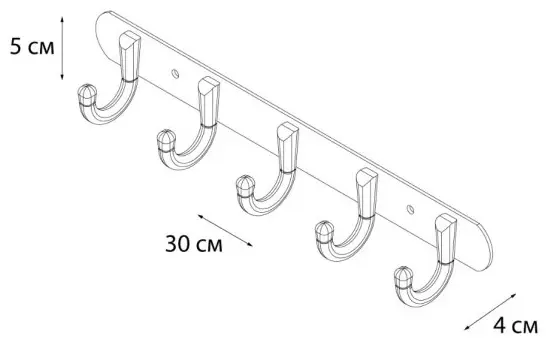 FIXSEN набор крючков FX-1715 1 шт, металл купить,NaN