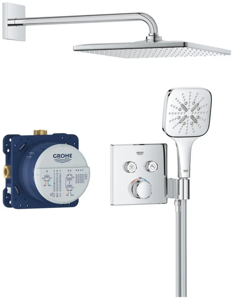 Grohe душевой набор (гарнитур) 34865000 Grohtherm SmartControl CUBE 310 купить,NaN