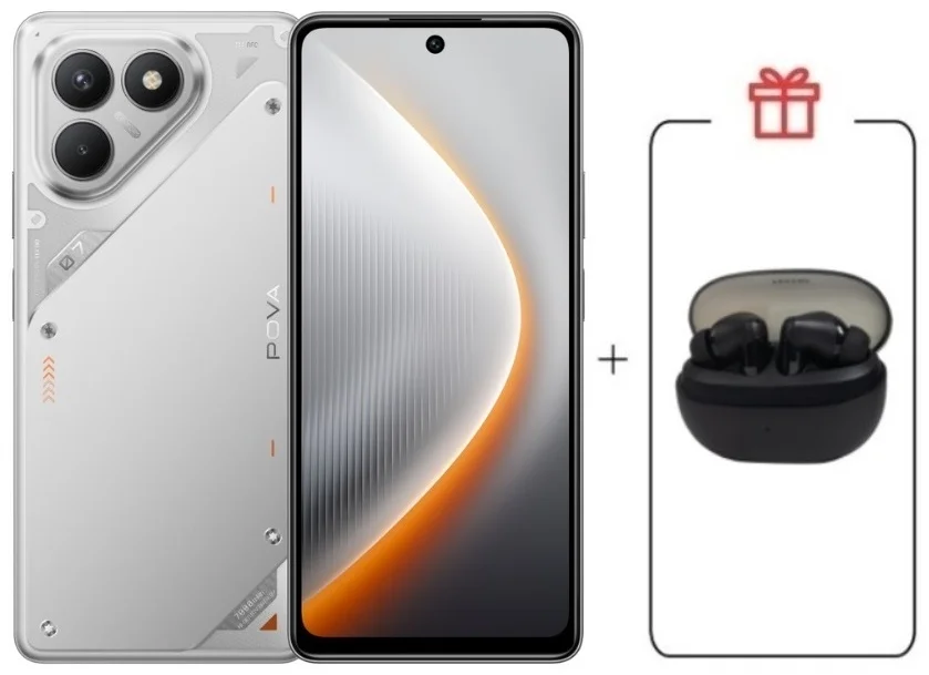 Смартфон Tecno Pova 7 Neo 8/128GB Magic Silver + подарок купить,NaN