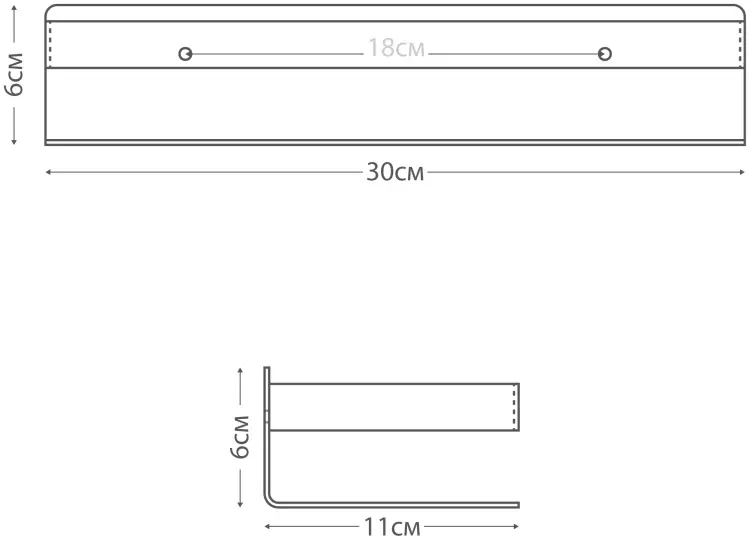 FIXSEN полка HOTEL&nbsp;FX-31003F 1 шт, металл купить,NaN