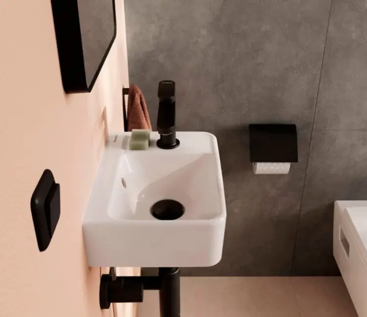 Раковина Hansgrohe White House Hansgrohe Xanuia Q 60129450 подвесная прямоугольная 36х25 см, фарфор