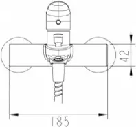 Смеситель для ванны с душем BRAVAT DROP F64898C-01A, однозахватный купить,62650