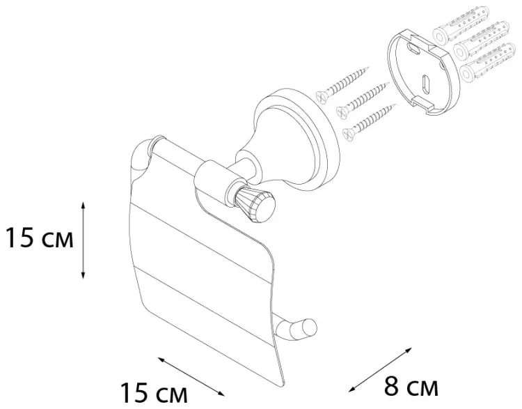 FIXSEN держатель Crystal SF-35010A 1 шт, стекло, металл купить,NaN