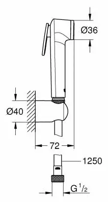 Grohe гигиенический душ 27513001 купить,NaN