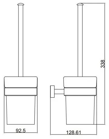 Ершик Belz White House Belz B902 B90210, нержавеющая сталь, стекло купить,NaN