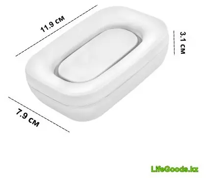 LifeGoods.kz мыльница LG49092 1 шт, пластик купить,NaN