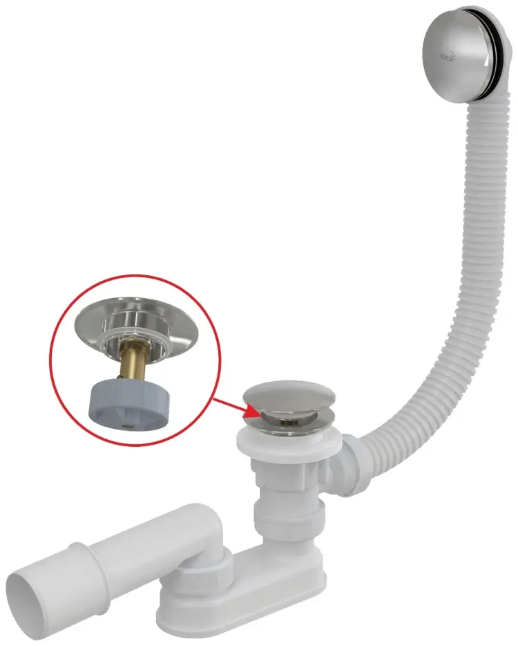 Сифон Alca A504CKM-80 52 мм купить,NaN